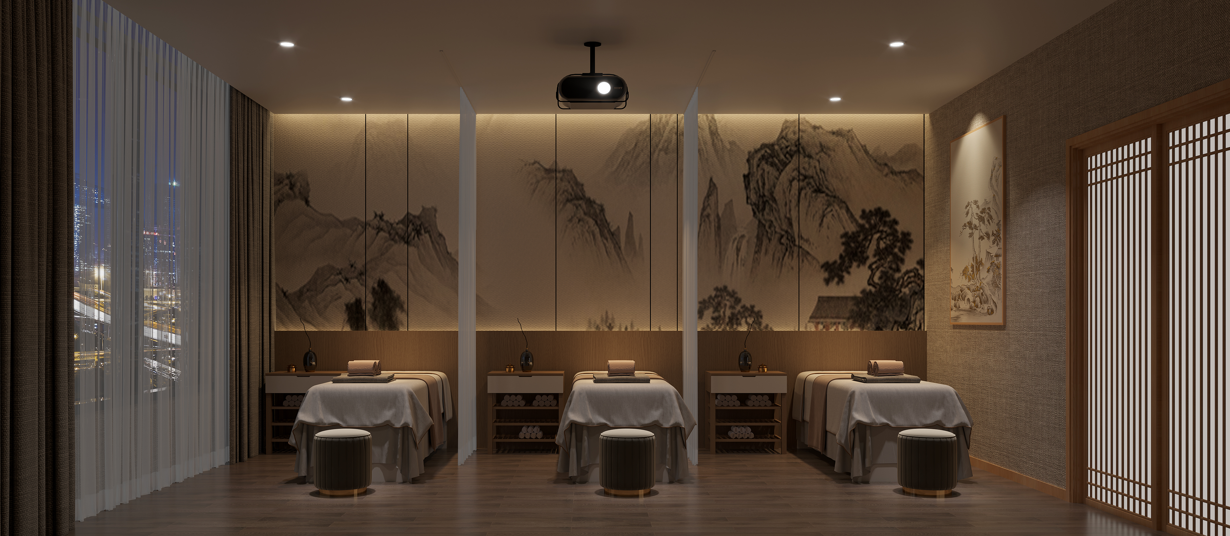 「东方雅韵・疗愈秘境」按摩店设计：在诗意里卸下心防-1