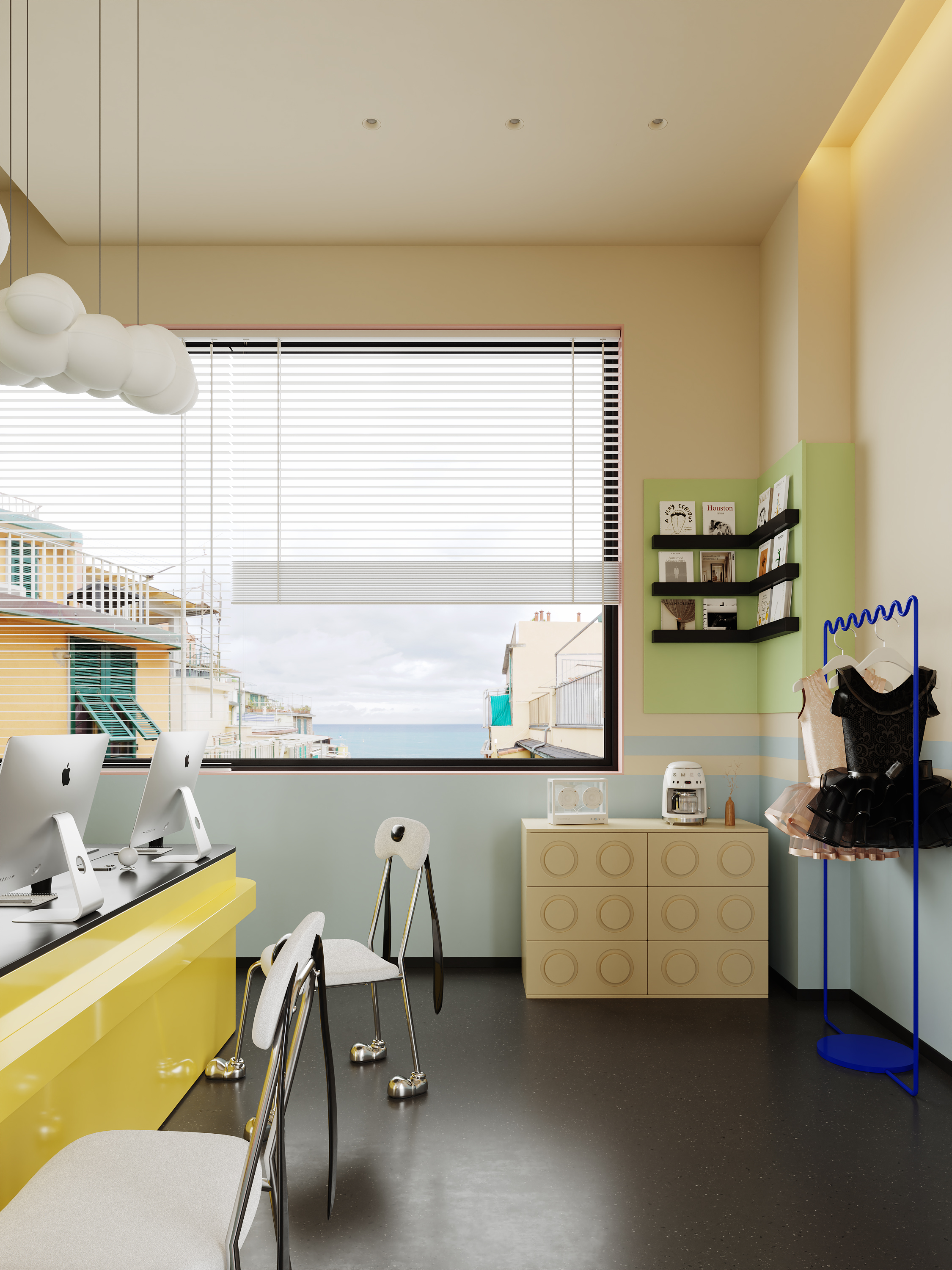 新案渲染         多巴胺办公室-8