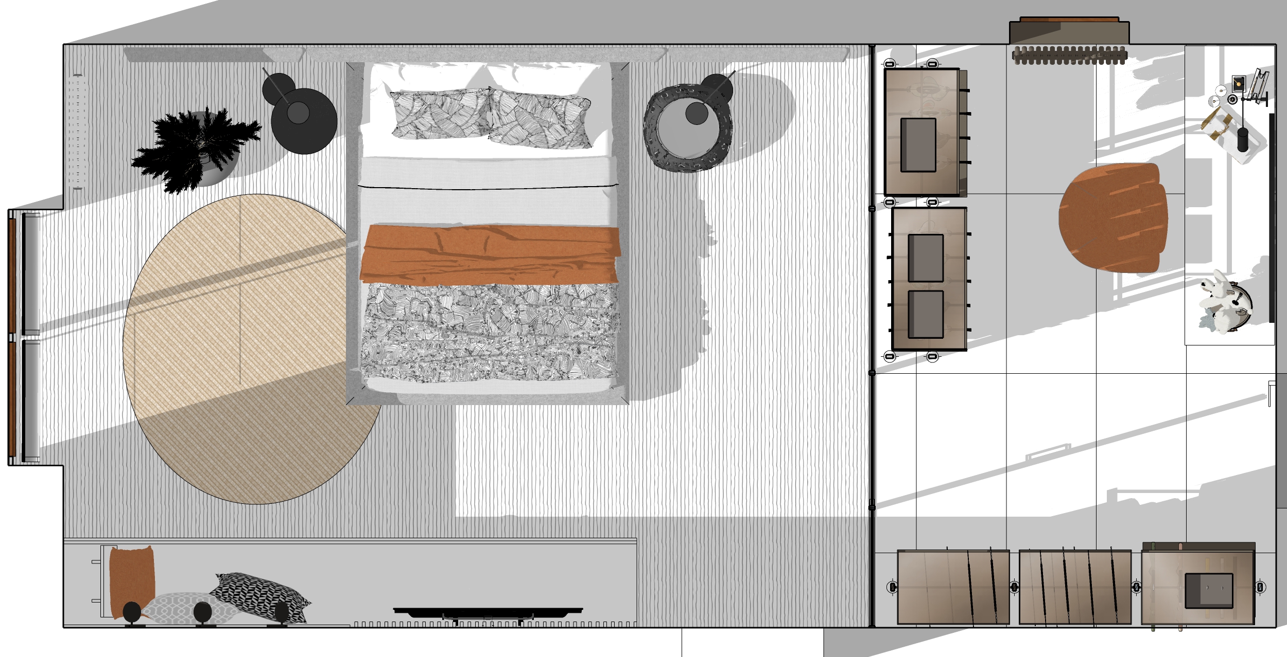 Bedroom (скетч) ванная комната-0