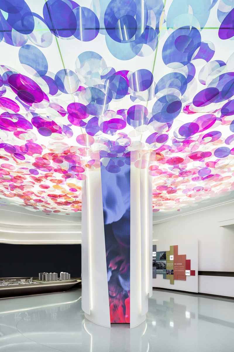 上海中海长宁第售楼处——炫彩烟花美学空间-33