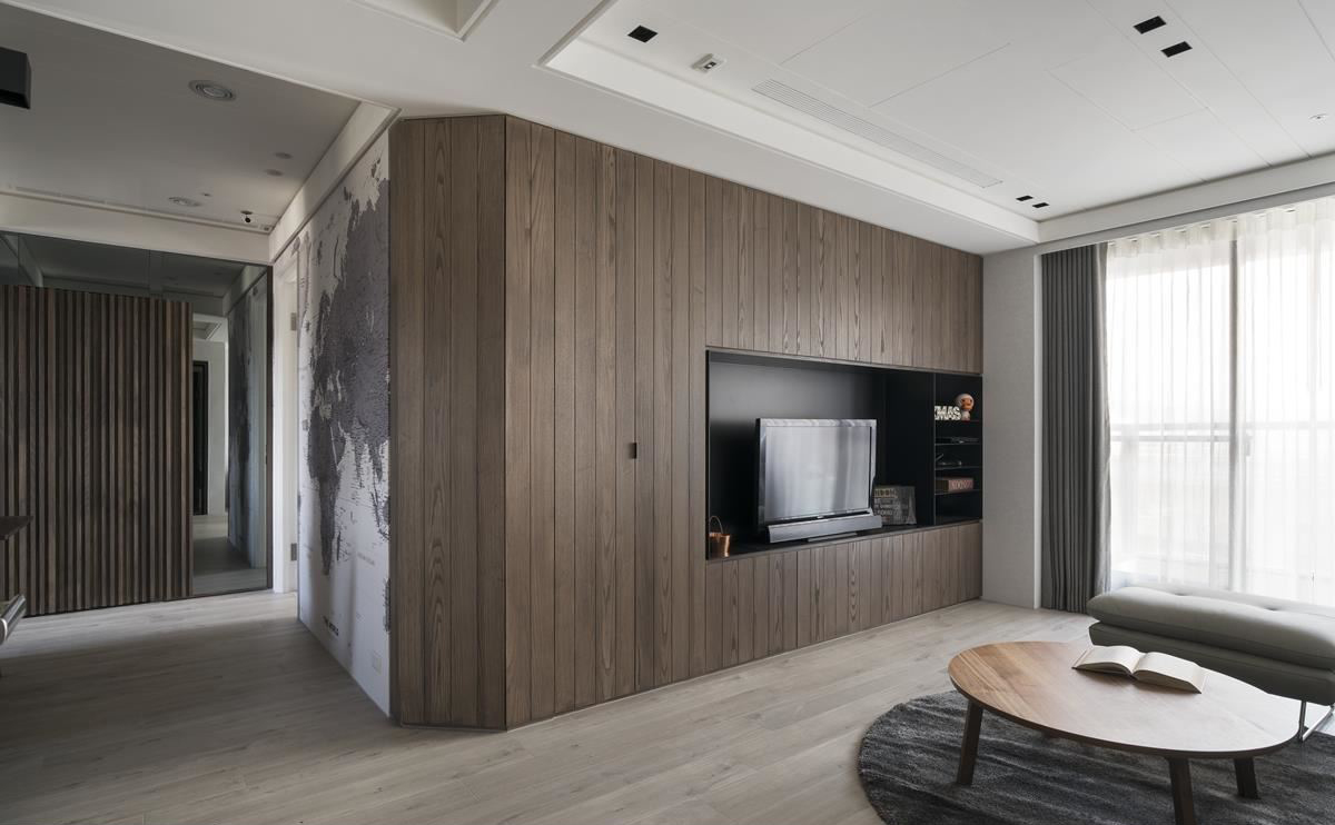 现代简约风小户型设计 | 钢刷木皮打造温润空间-4