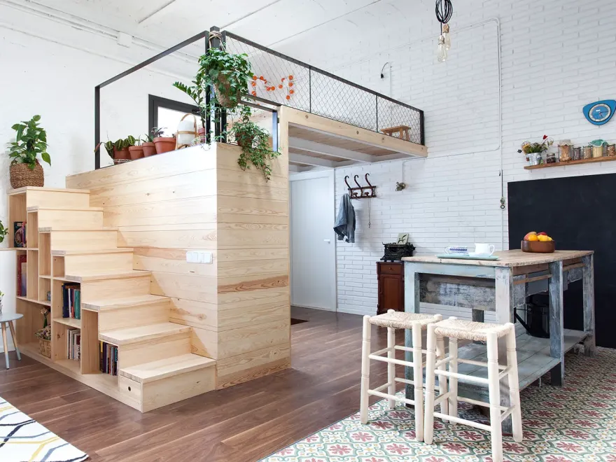 巴塞罗那 20 世纪初建筑中的时尚阁楼-2