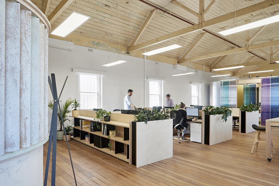 苏格兰 Polyglot 办公室的绿色与曲线之美-11