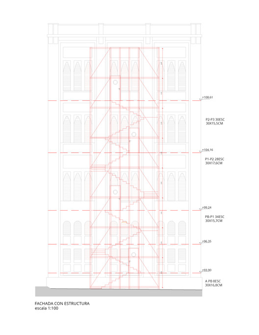 巴塞罗那“逃离楼梯”项目丨西班牙巴塞罗那丨Picharchitects,PichAguilera-14