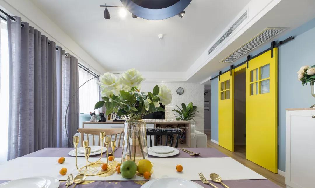 欢乐佳园装饰|| 蓝墙黛瓦,暖意生活北欧风-14