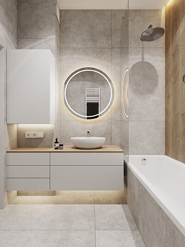 乌克兰104㎡现代简约风公寓设计-17