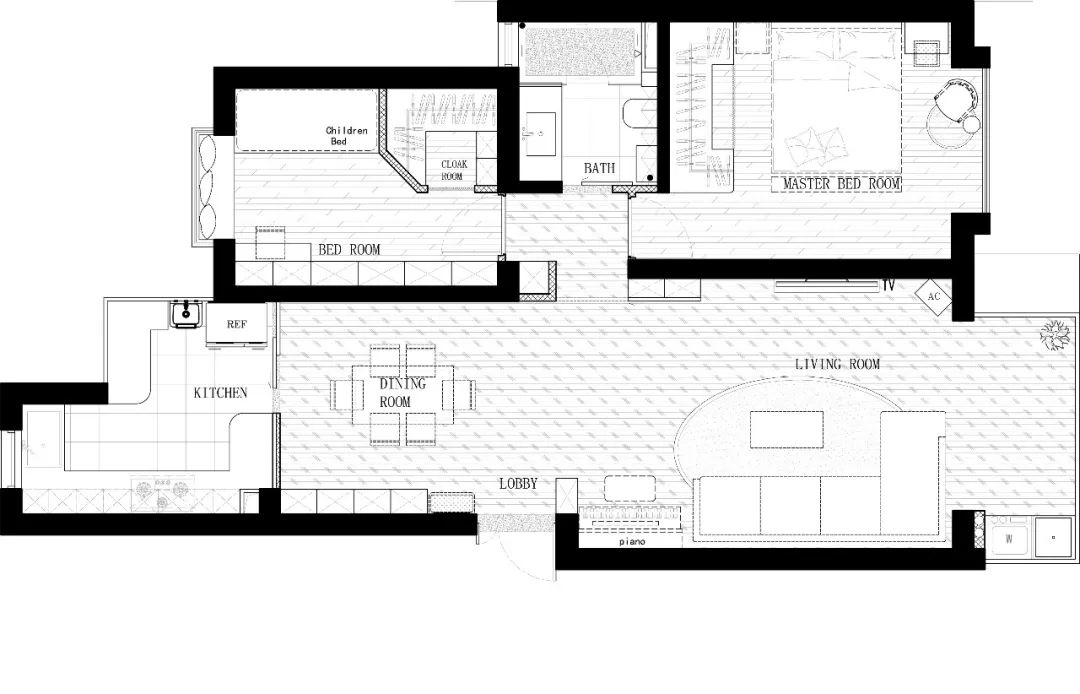 80 平米老房翻新,简约设计变 100 平米豪宅-42