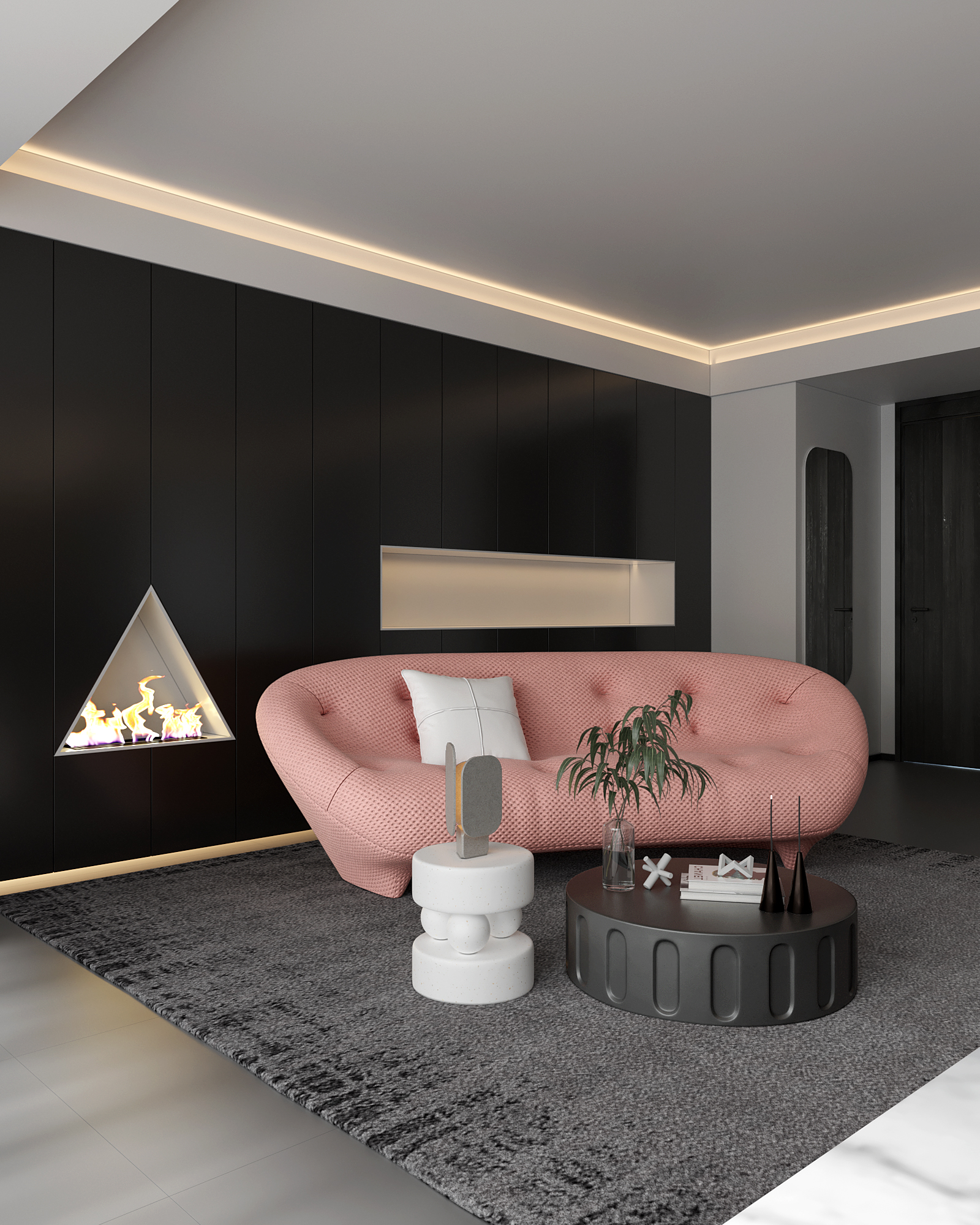 暗黑系别墅设计-1