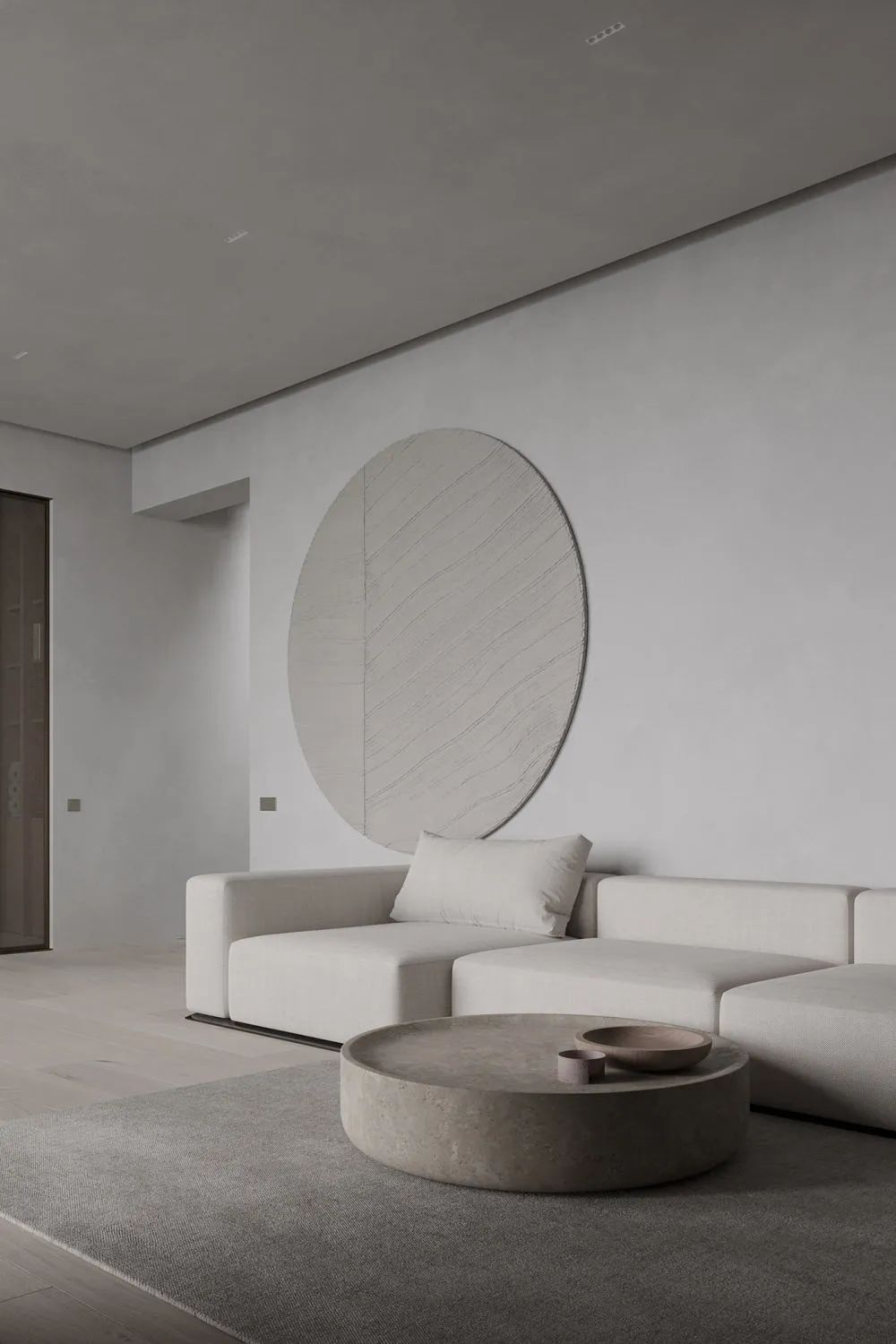 盐系简约,静美!灰白木色打造宁静家居空间丨星艺装饰广州总部-9