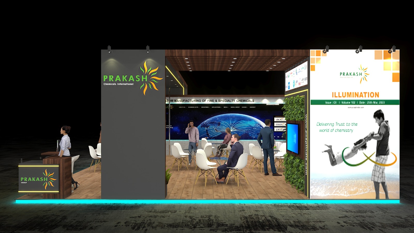 Prakash Chemicals Pvt Ltd | 2 side open stand-2