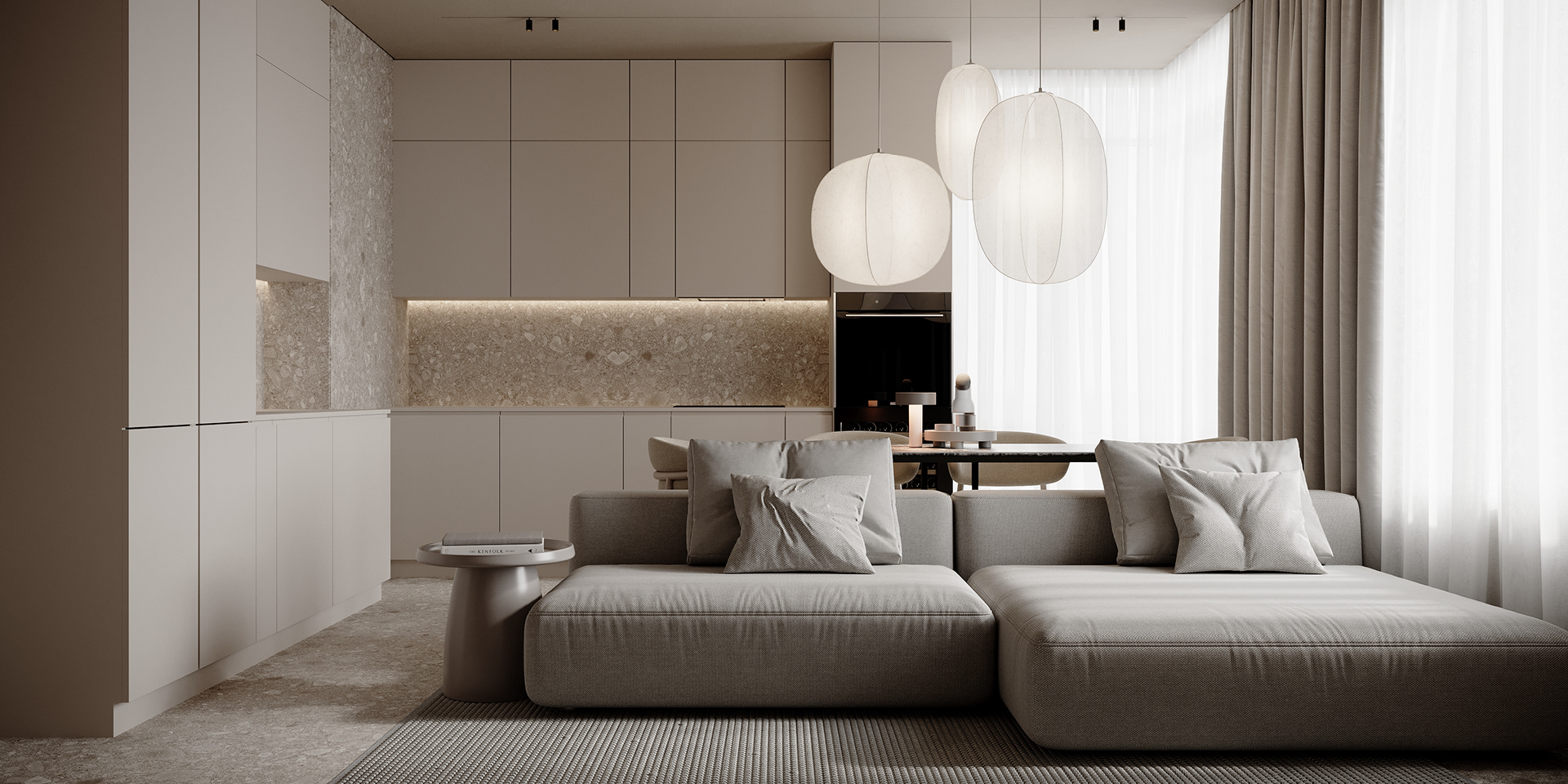 69.5㎡小空间公寓设计 既简约又优雅-0