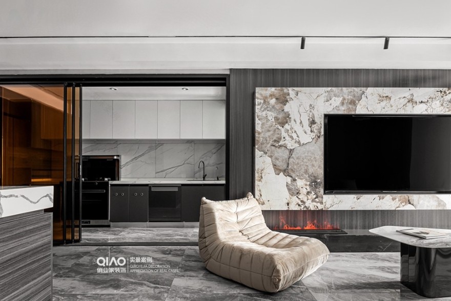 壹号湖畔现代风格装修案例丨中国重庆丨重庆俏业家装饰-35