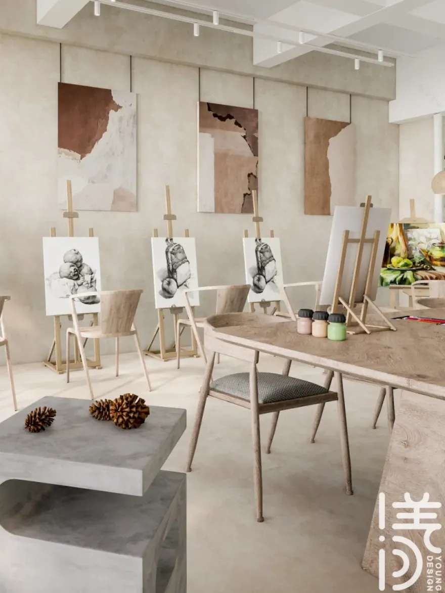 锈迹·水泥艺术 · 侘寂风格画室设计丨深圳漾空间设计有限公司-28