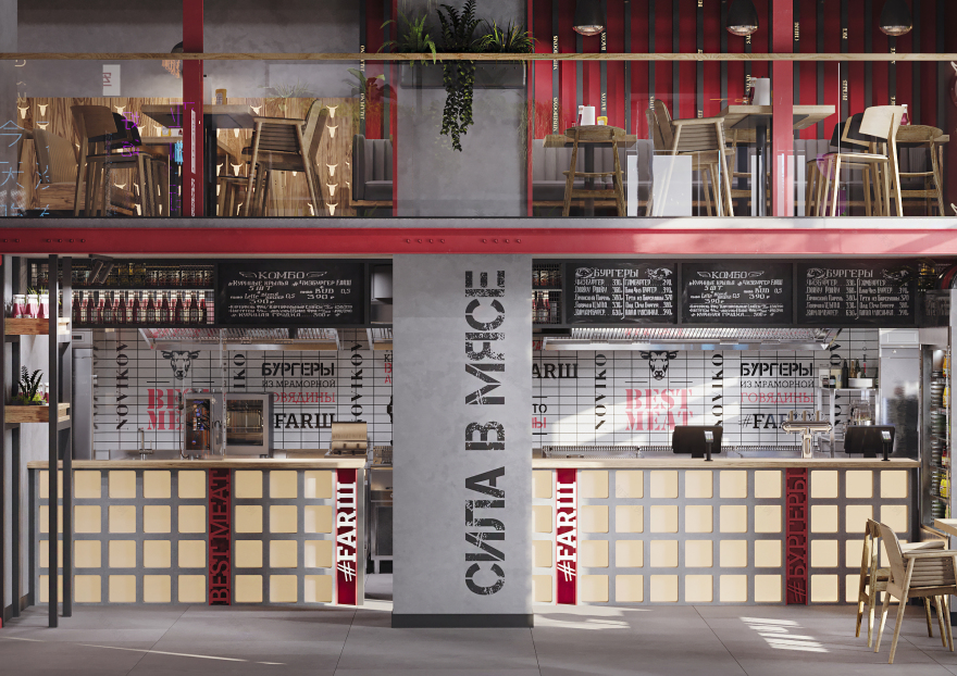 汉堡店#肉馅与亚洲街区丨俄罗斯莫斯科-9