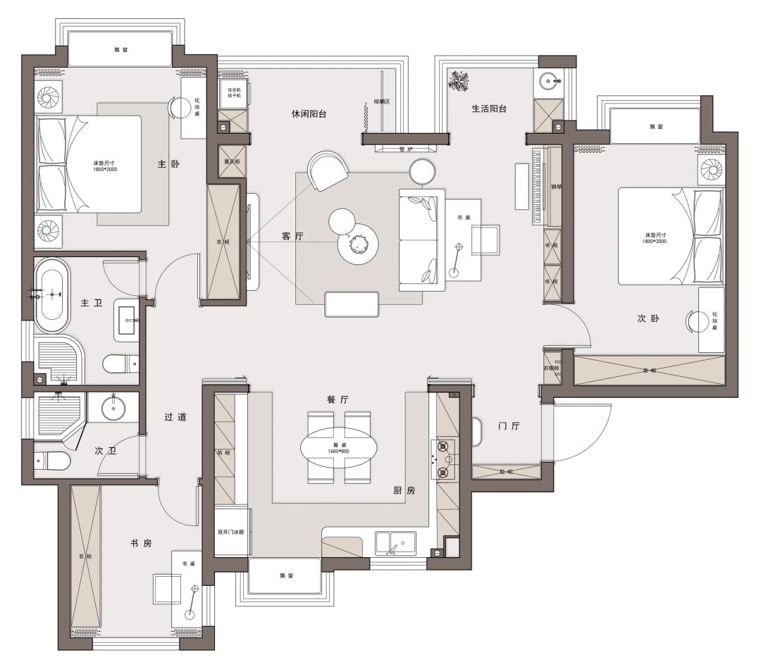 南京大名城紫金九号法式浪漫住宅设计丨中国南京丨花漾美作·空间设计-18