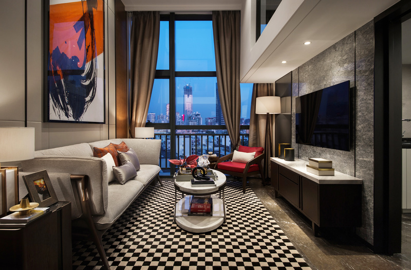 深圳城夕样板房 | 现代轻奢融入宝石元素，展现中西合璧之美-1