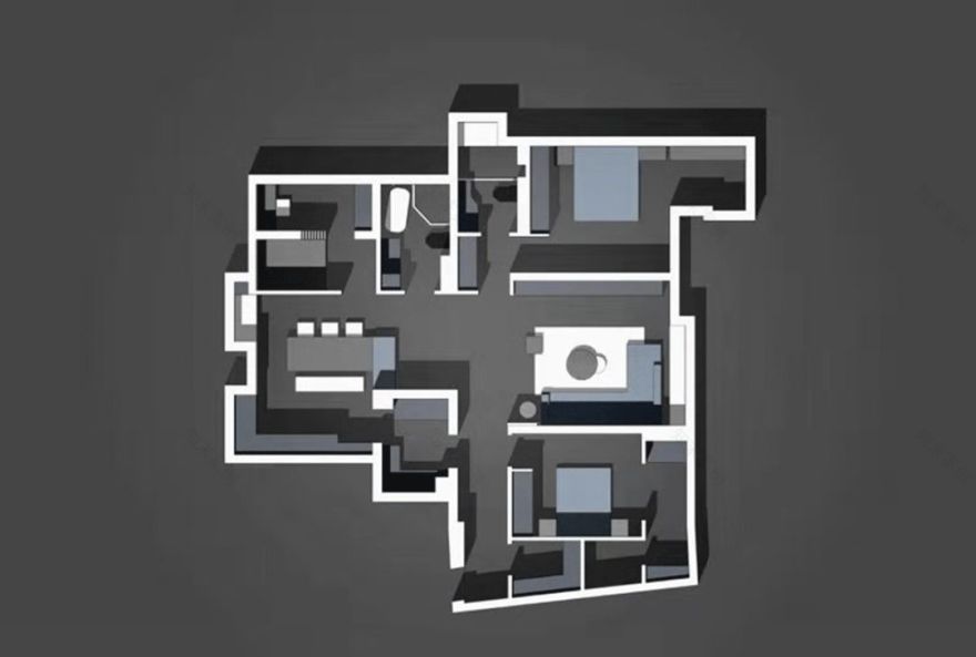 晓安设计 | 金河国际 156㎡边界之家,诠释生活与空间的本质关系-20