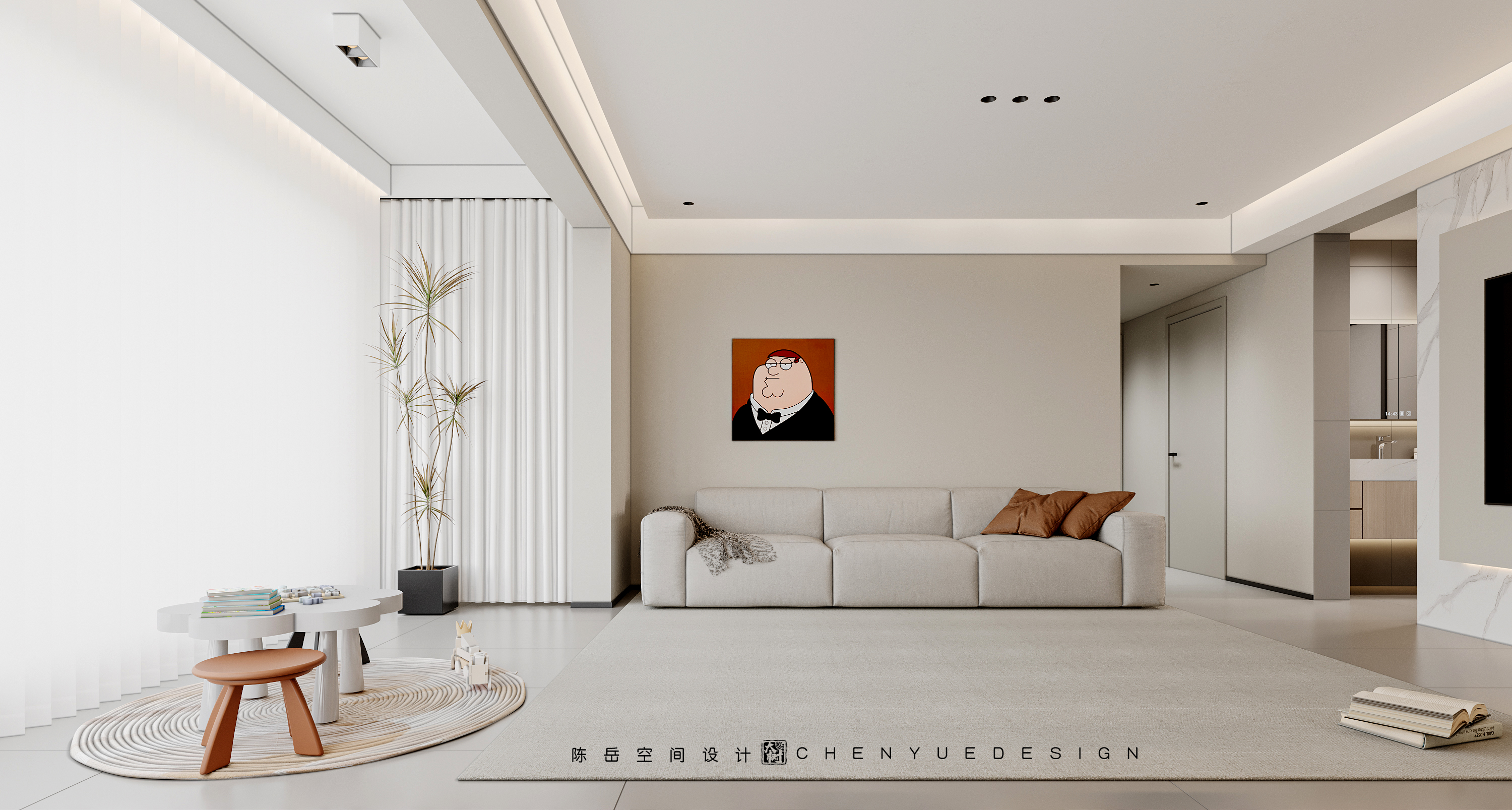 春意 · 怡美雅苑丨陈岳空间设计-10