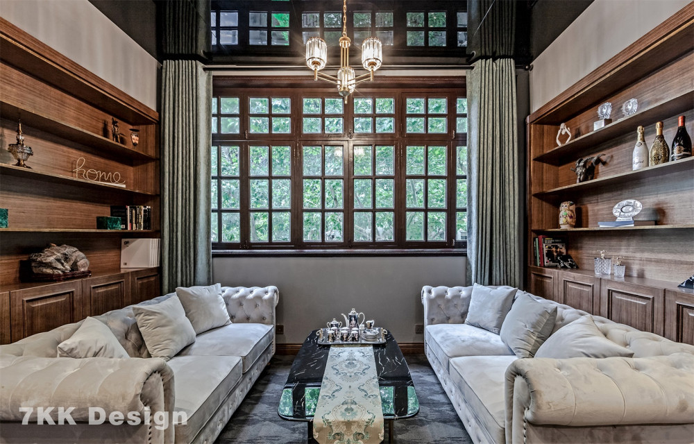 魔都老洋房艺术会所,复古与轻奢的完美融合-17
