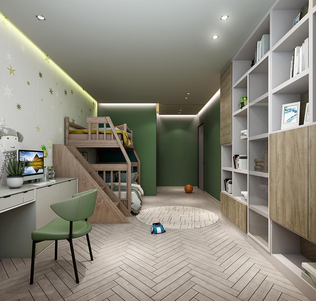 昆仑域 126 平米三室极简装修艺术美学鉴赏-10