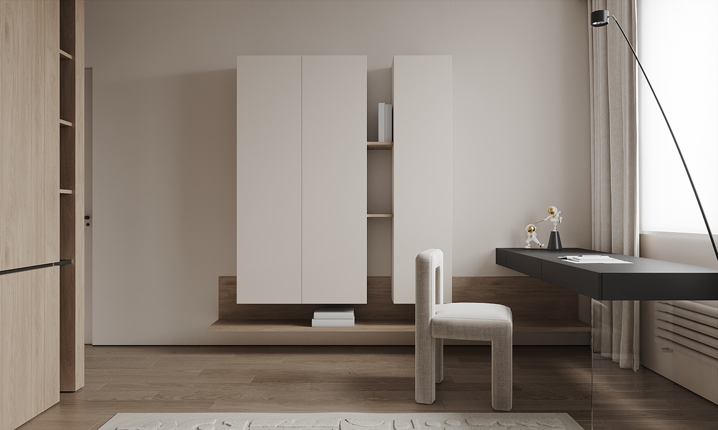 治愈系原木空间  柔和的极简主义-19