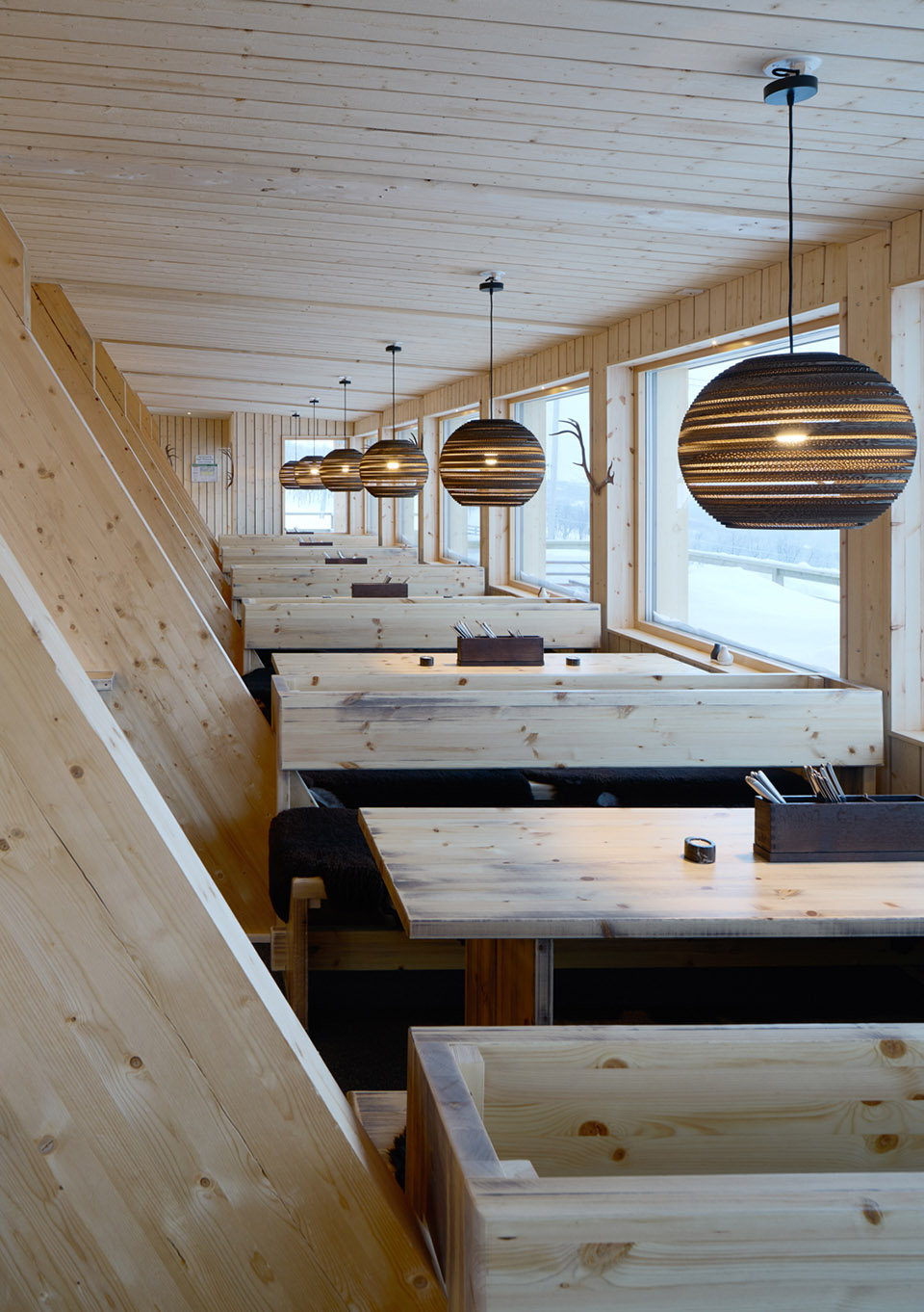 雪山木屋餐厅，瑞典 / Murman Arkitekter-56