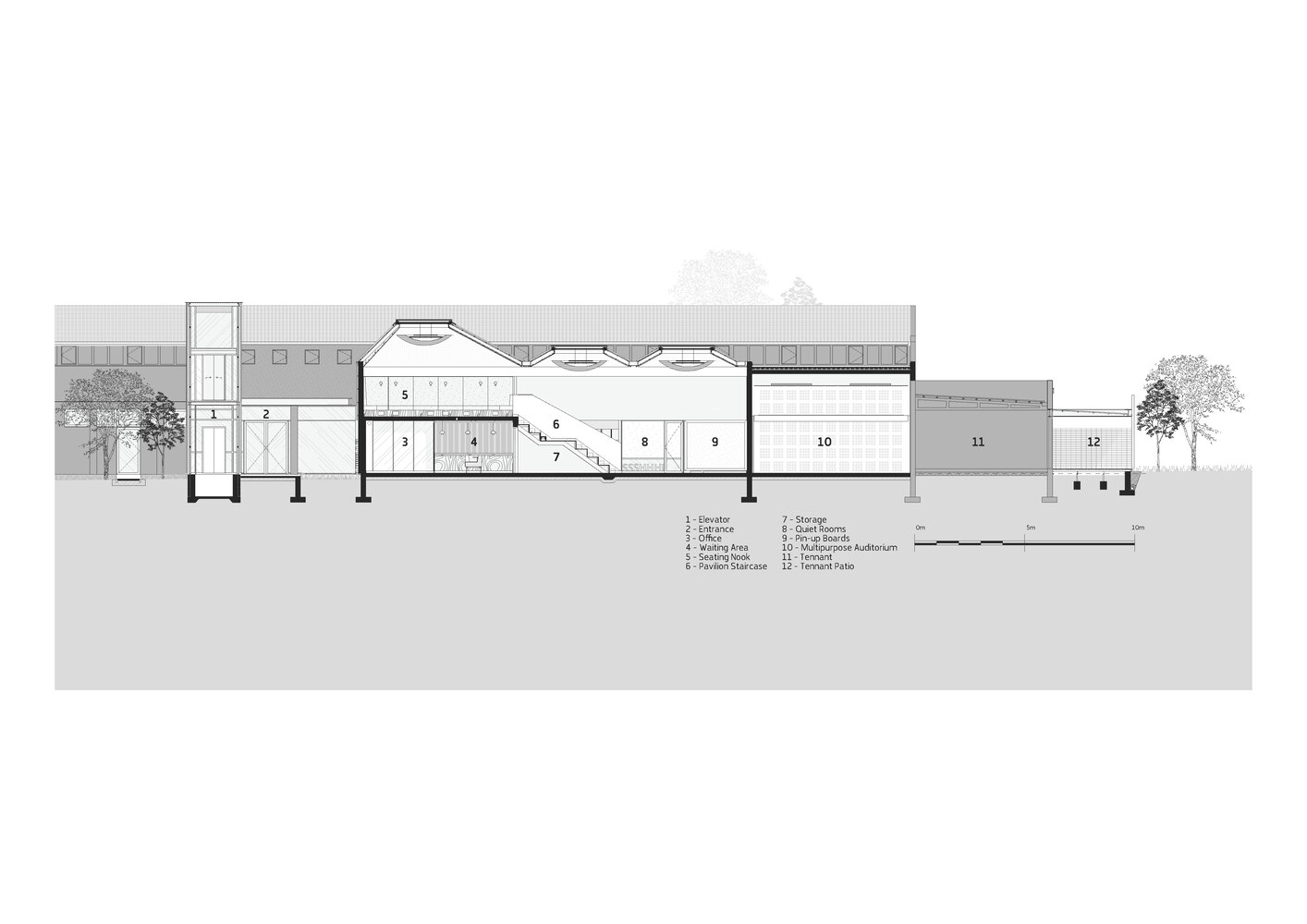 比勒陀利亚大学的哈菲尔德校区 Akanyang 建筑丨南非丨Two Five Five Architects-43