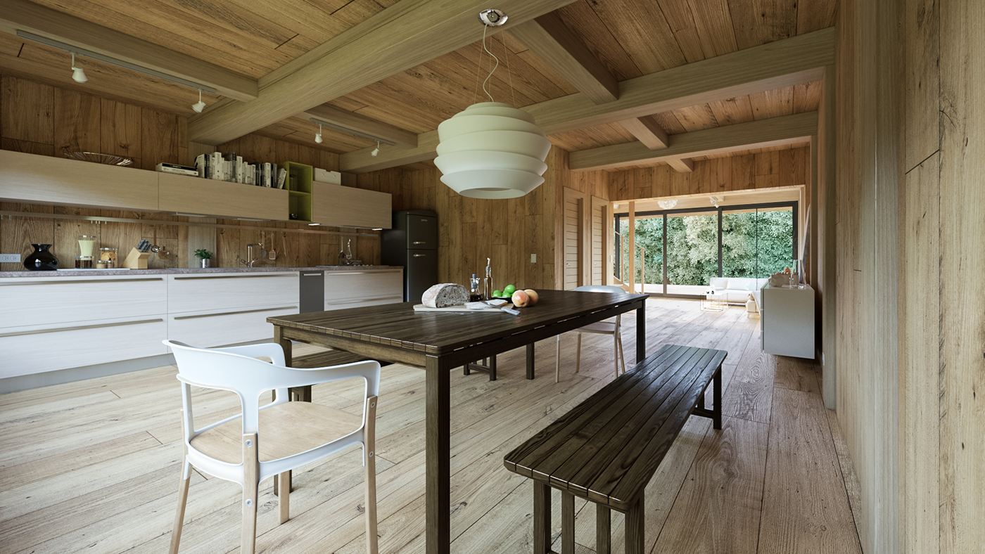 光与形完美结合的木屋设计-9