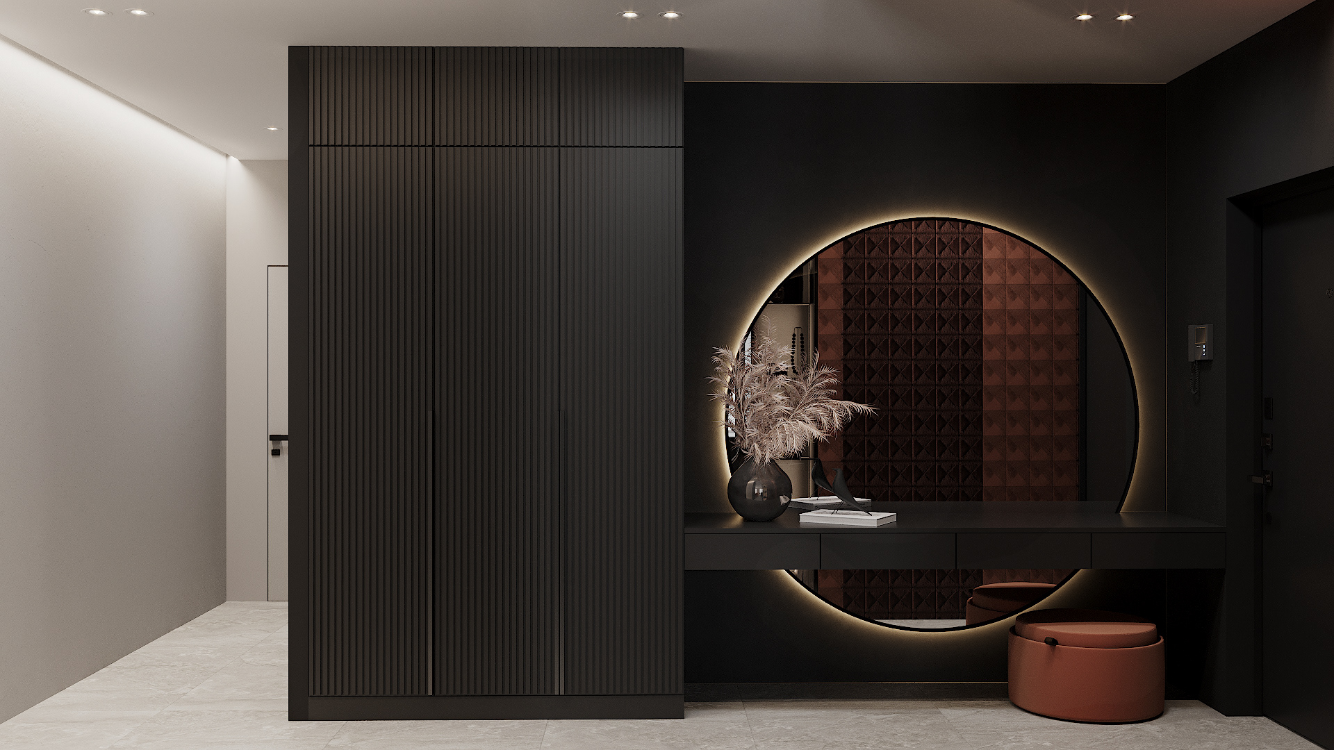 84㎡黑色与橙色 用时尚活力点燃激情夏日                     -9