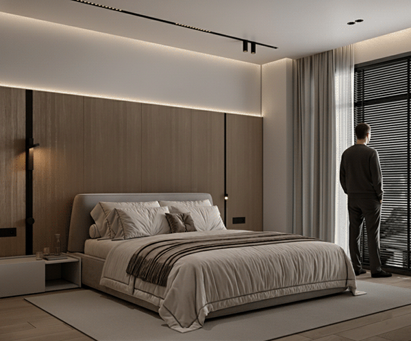 卧室 MINIMAL MASTER BEDROOM INTERIOR DESIGN-6