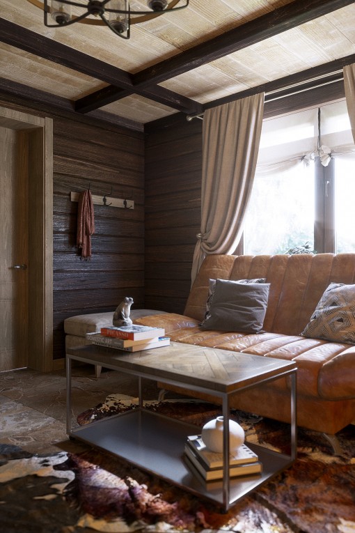 乡村别墅,郊区别墅的桑拿房及配套空间-3