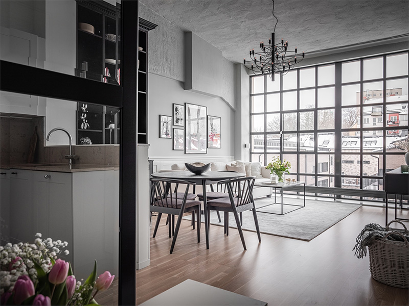 斯德哥尔摩前工厂建筑中的纯北欧风格内饰-3