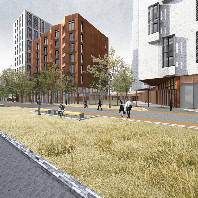 “Дом у причала”(“ЗилАрт”住宅综合体部分地块)丨Сергей Скуратов ARCHITECTS-90