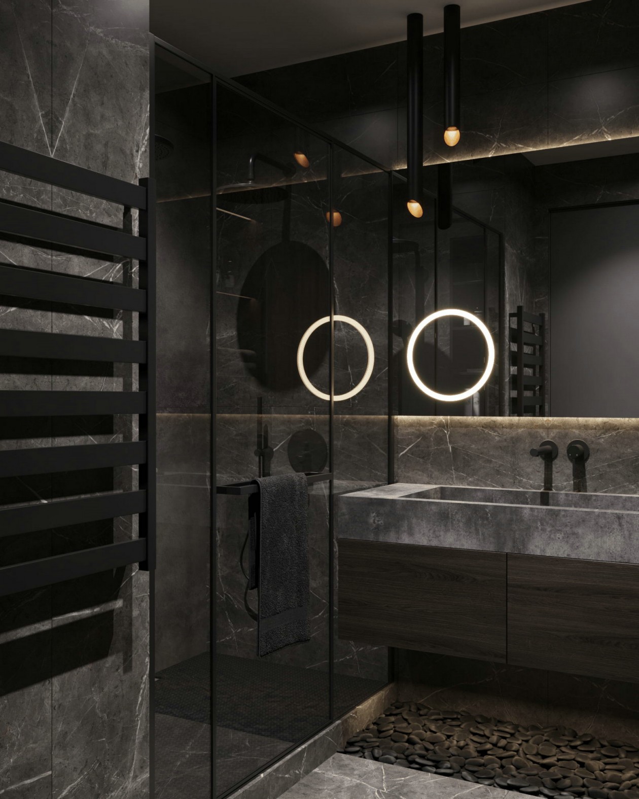 高级黑公寓 丰富极具有质感-38