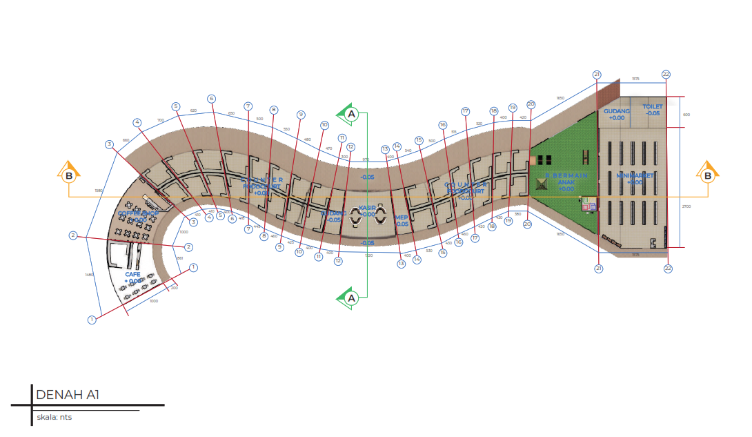 Gunaksa Foodcourt - Architectural Design Studio 6-19