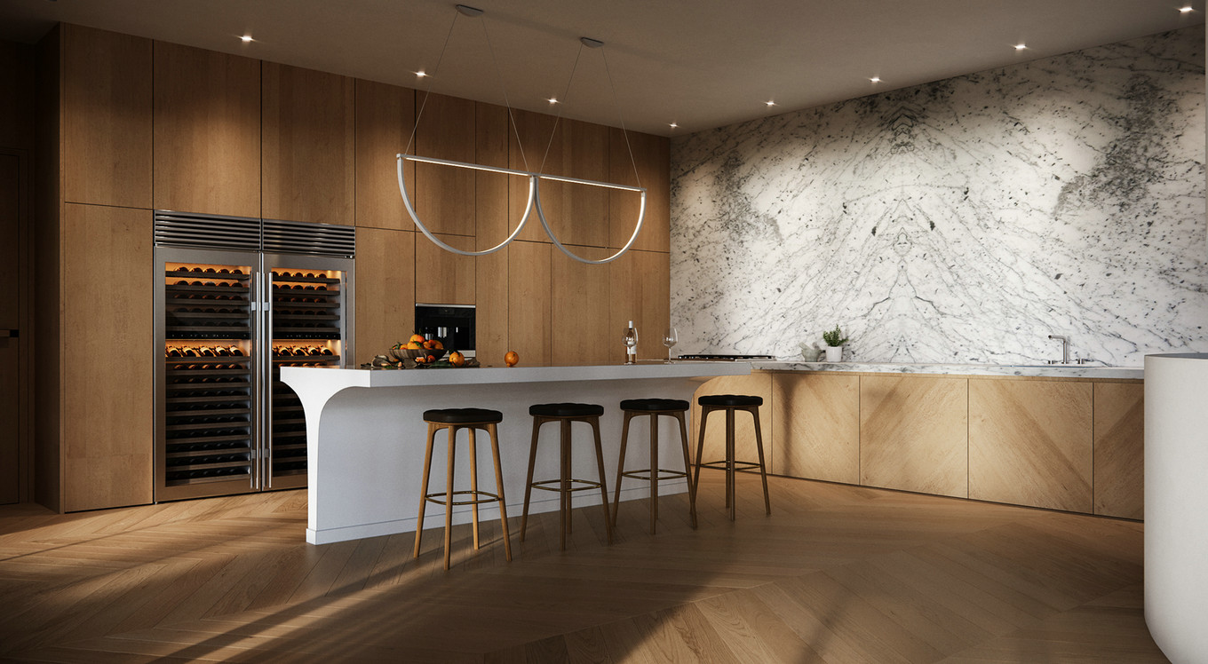 现代简约线条感别墅设计-7