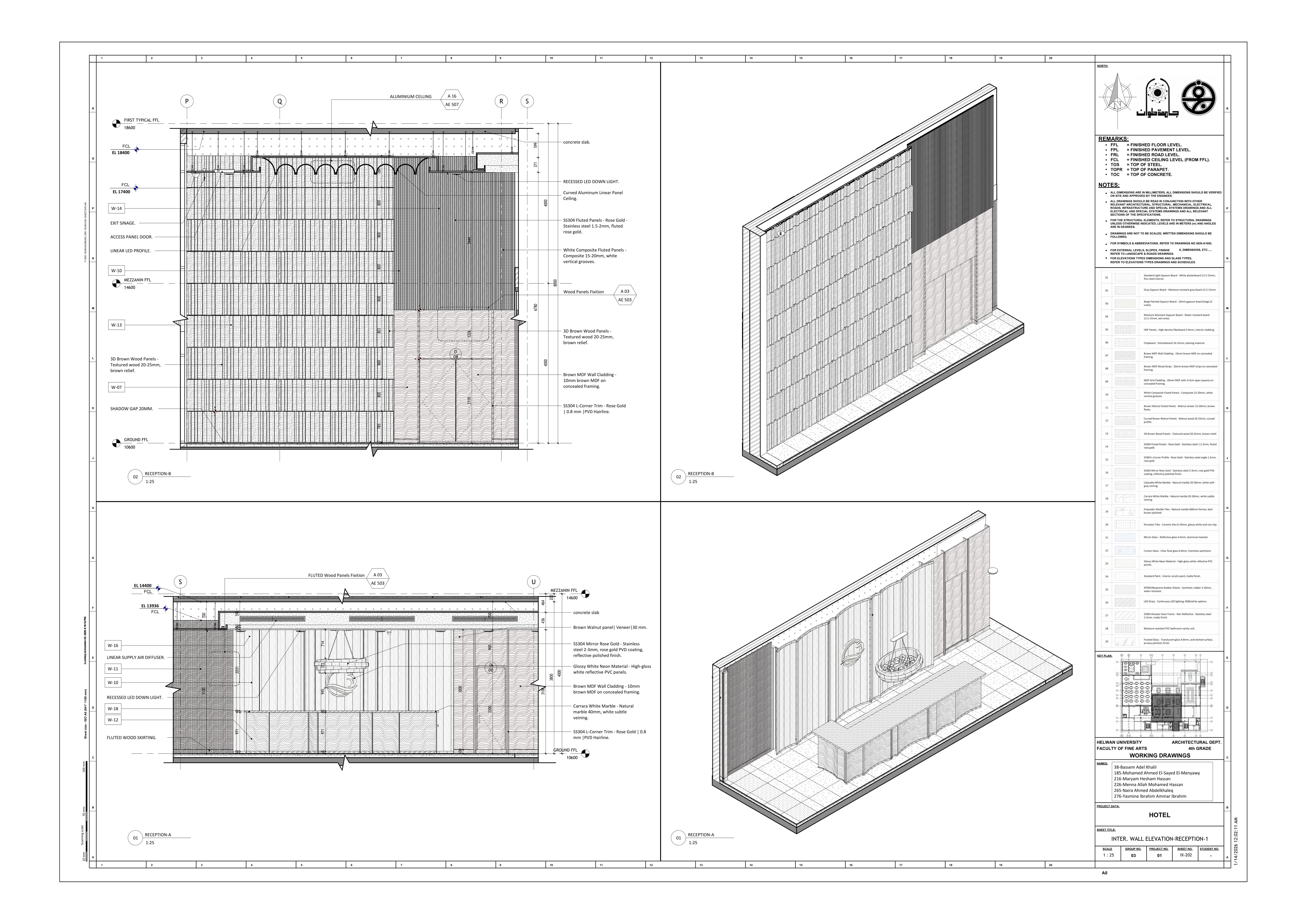Blue Hotel | 3-Star Hotel Working Drawings-71
