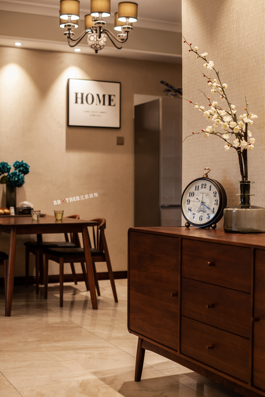 渝北旭辉朗香郡 140㎡现代简约风装修设计案例-12