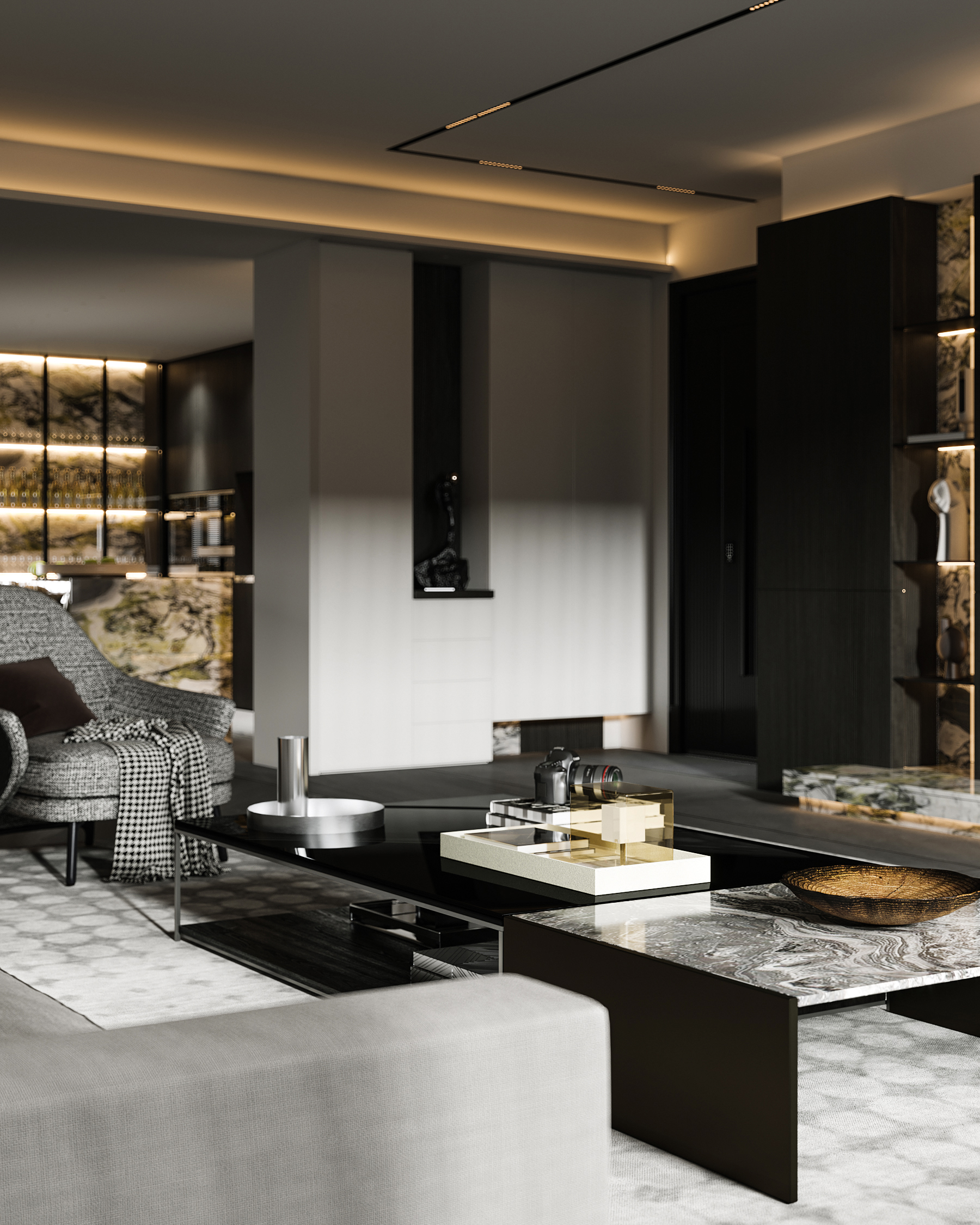 现代简约平层空间丨左舍-15