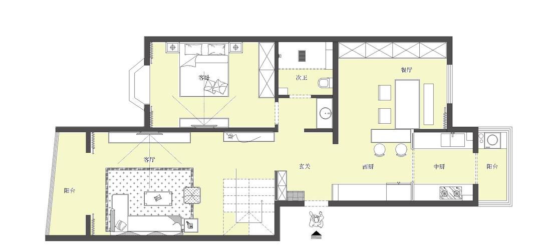 现代工业风全屋收纳设计-55