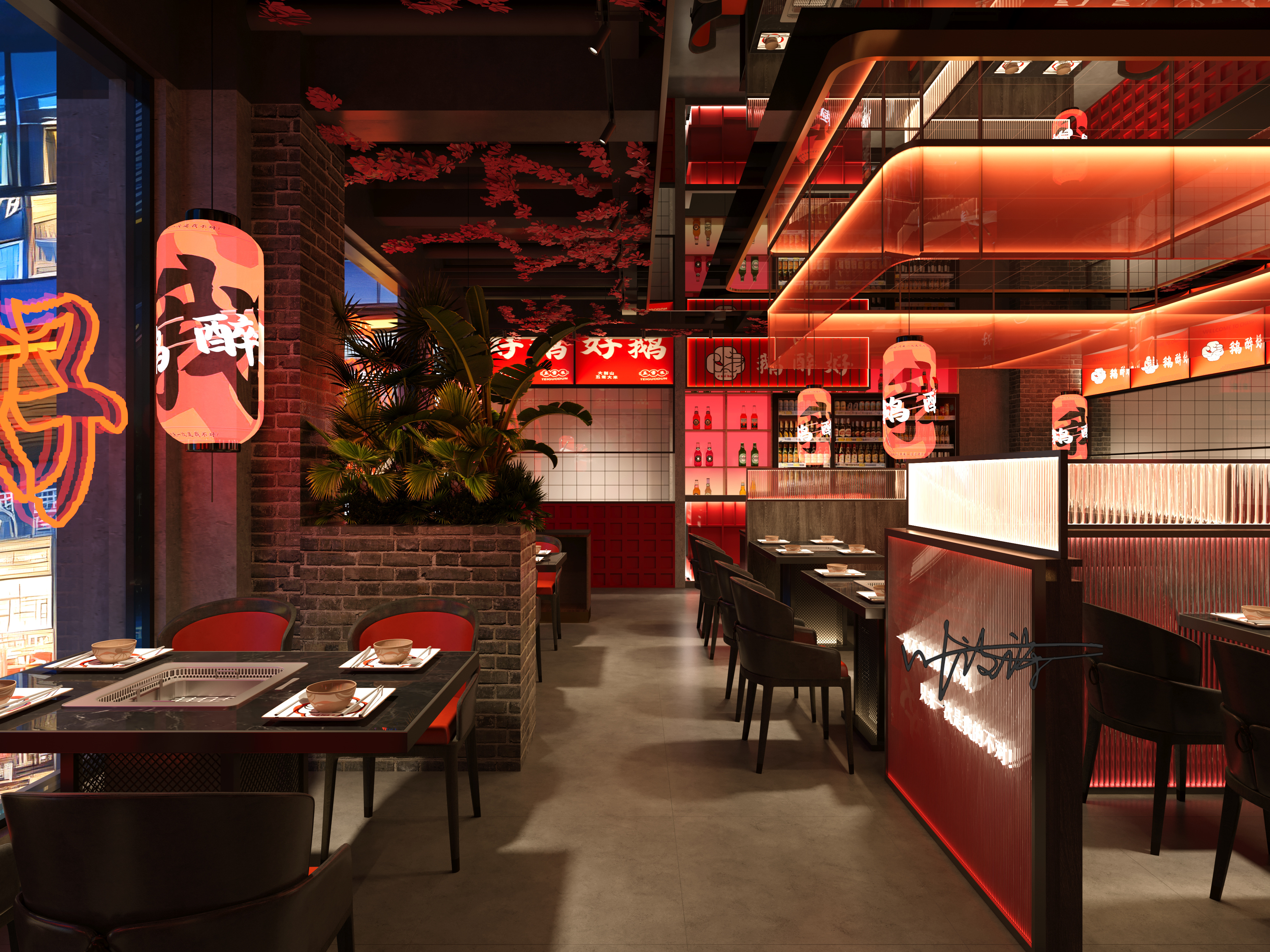 风美学|中式火锅店设计-4