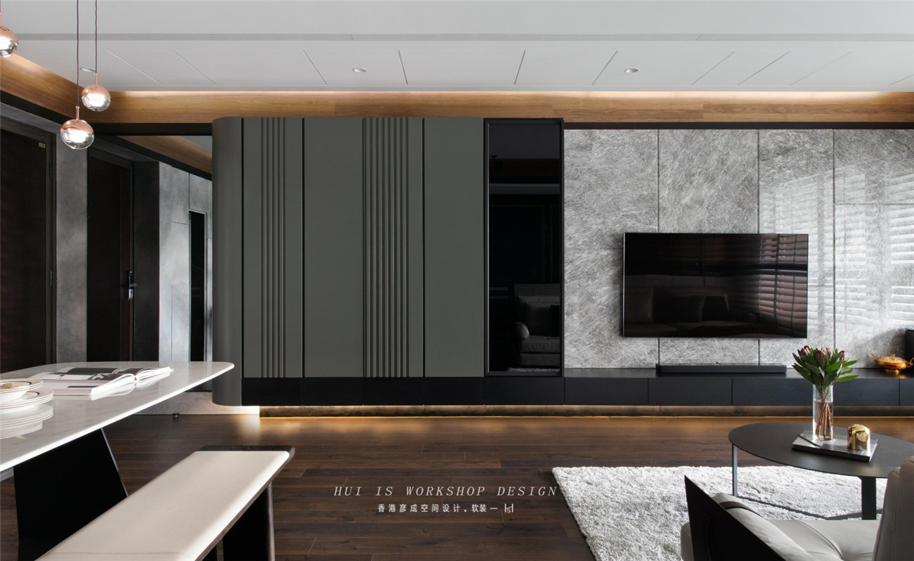 五口之家的三房改四房，明亮后现代风格书房成亮点-7