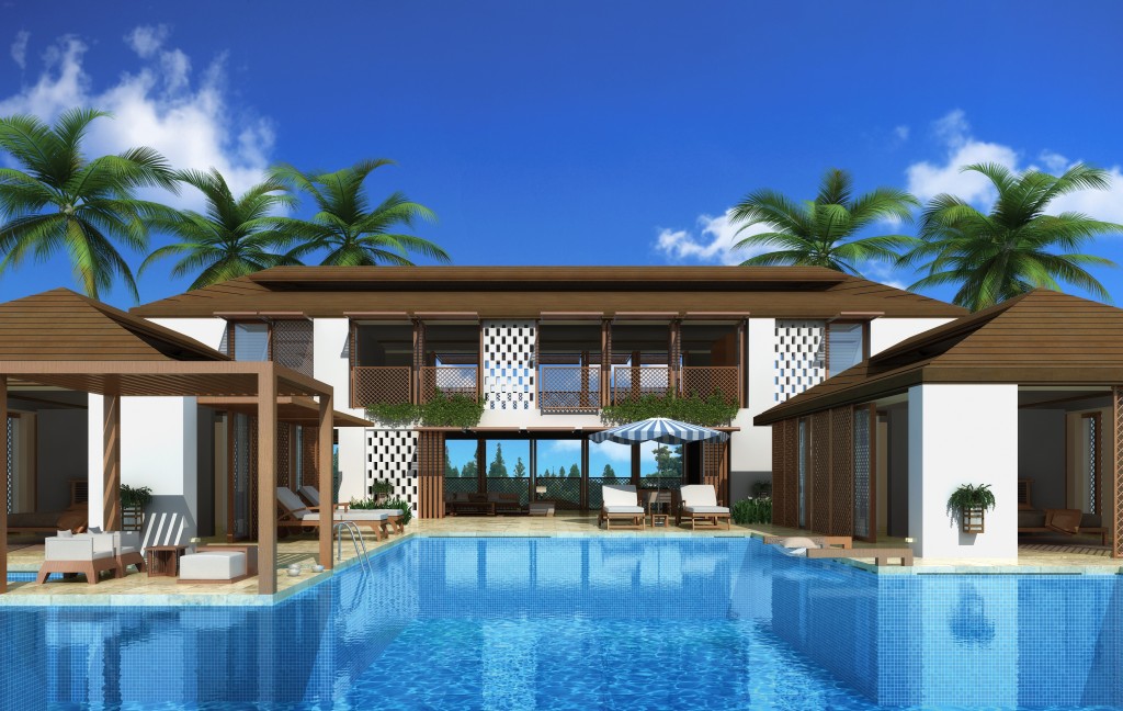 美国塞班岛度假别墅,新亚洲风格融入自然景观-16