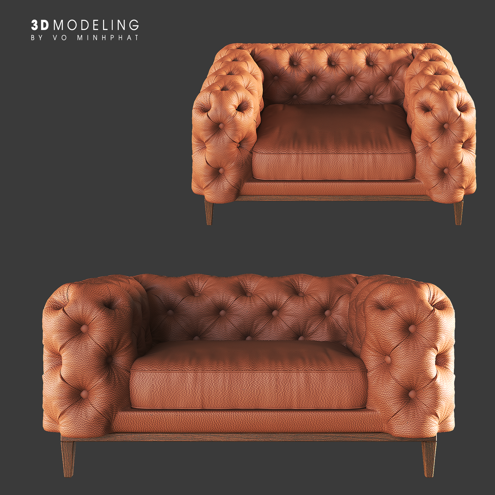 Chesterfield Stool,Bench+ Sofa-3