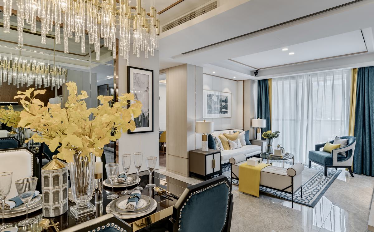 融汇·现代中式样板间  品川设计-品悦公装-14