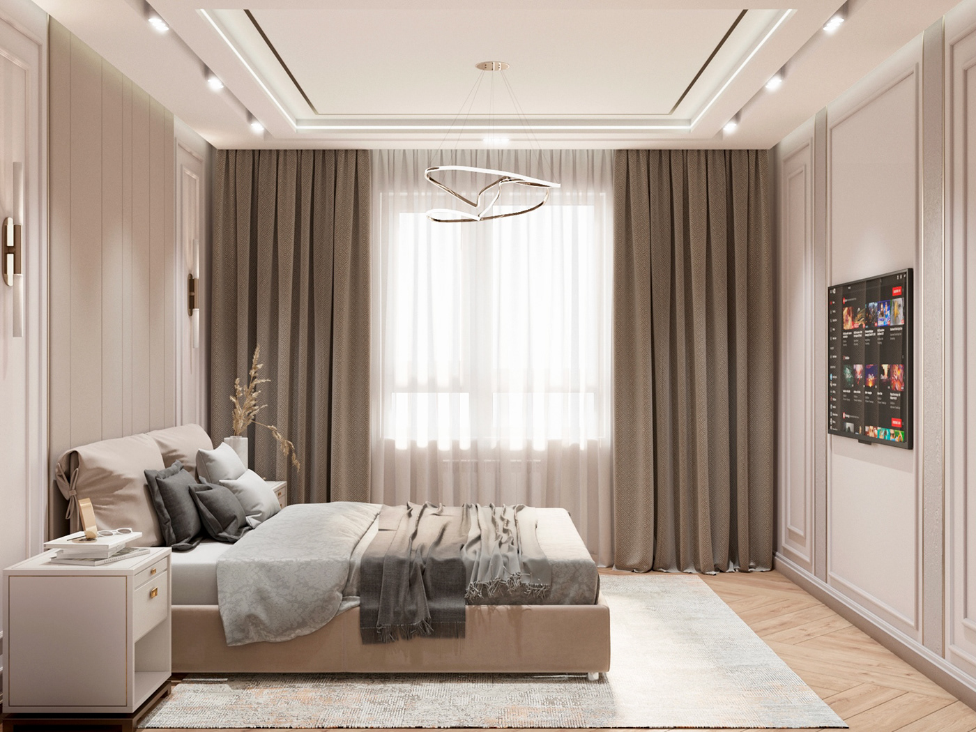 Interior, design, visualisation, 3D, bedroom-1
