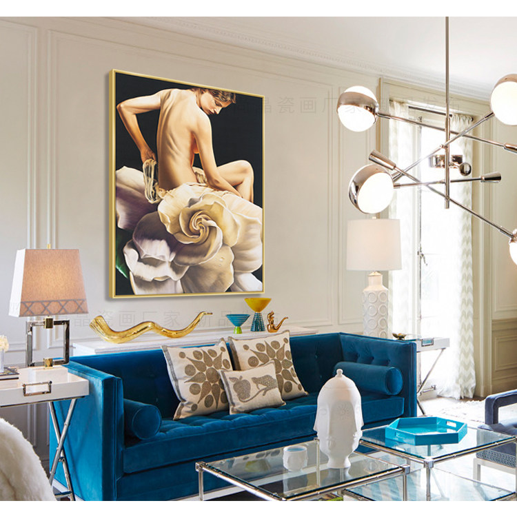 美容院装饰画 样板间抽象装饰画 简欧美女艺术挂画-2