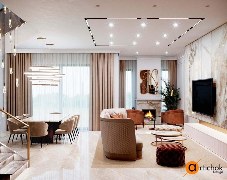 伊万科维奇乡村住宅室内设计项目丨乌克兰基辅-34