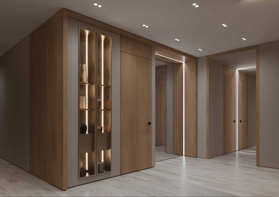 胡桃木打造现代简约豪宅丨Ab Architects-43