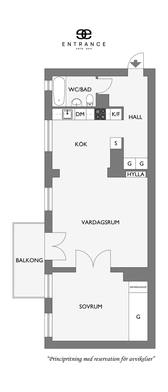 1898 年瑞典建筑，55m2 宁静城市公寓-16